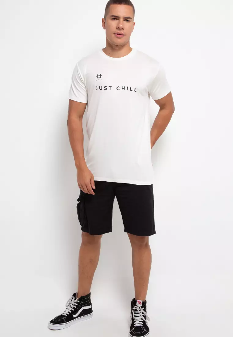 MTH70 Third Day Just Chill Logo Kaos Unisex Pria putih
