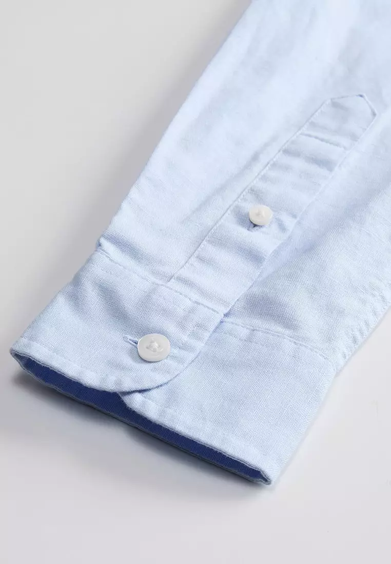 (Online Exclusive) Korea Collection Long Sleeve Cotton Shirt