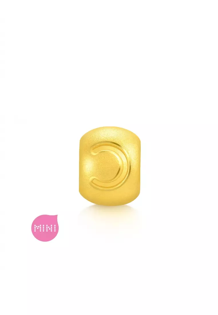 Charme 999 24K Gold Letter C Alphabet Charm 92898C (Bracelet not included)