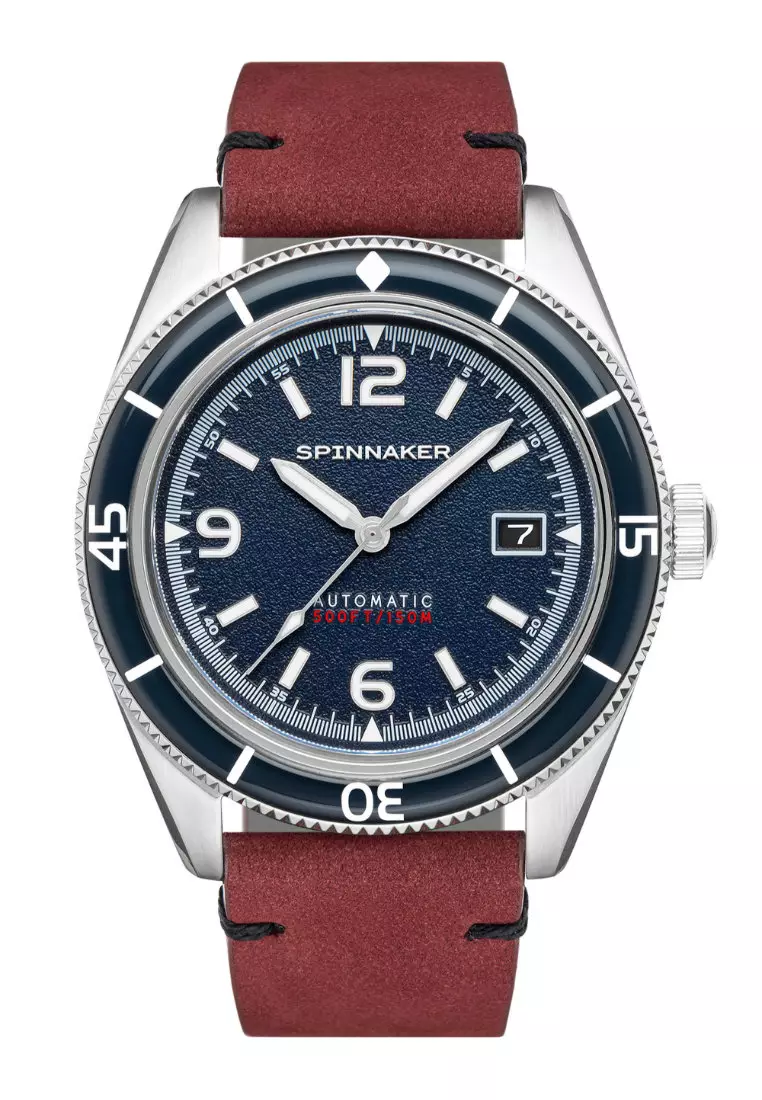 Buy Spinnaker Spinnaker Men s 43mm Fleuss Automatic Watch With Red