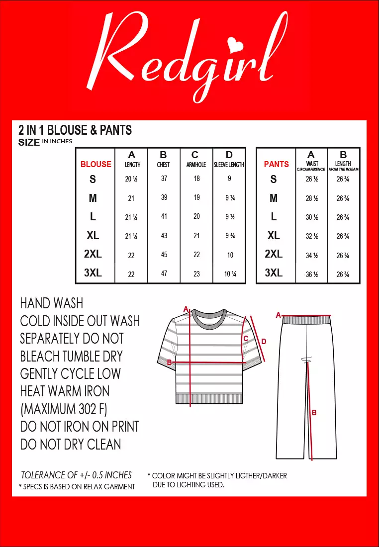 Knitted Short Sleeve Tops/Pants Terno