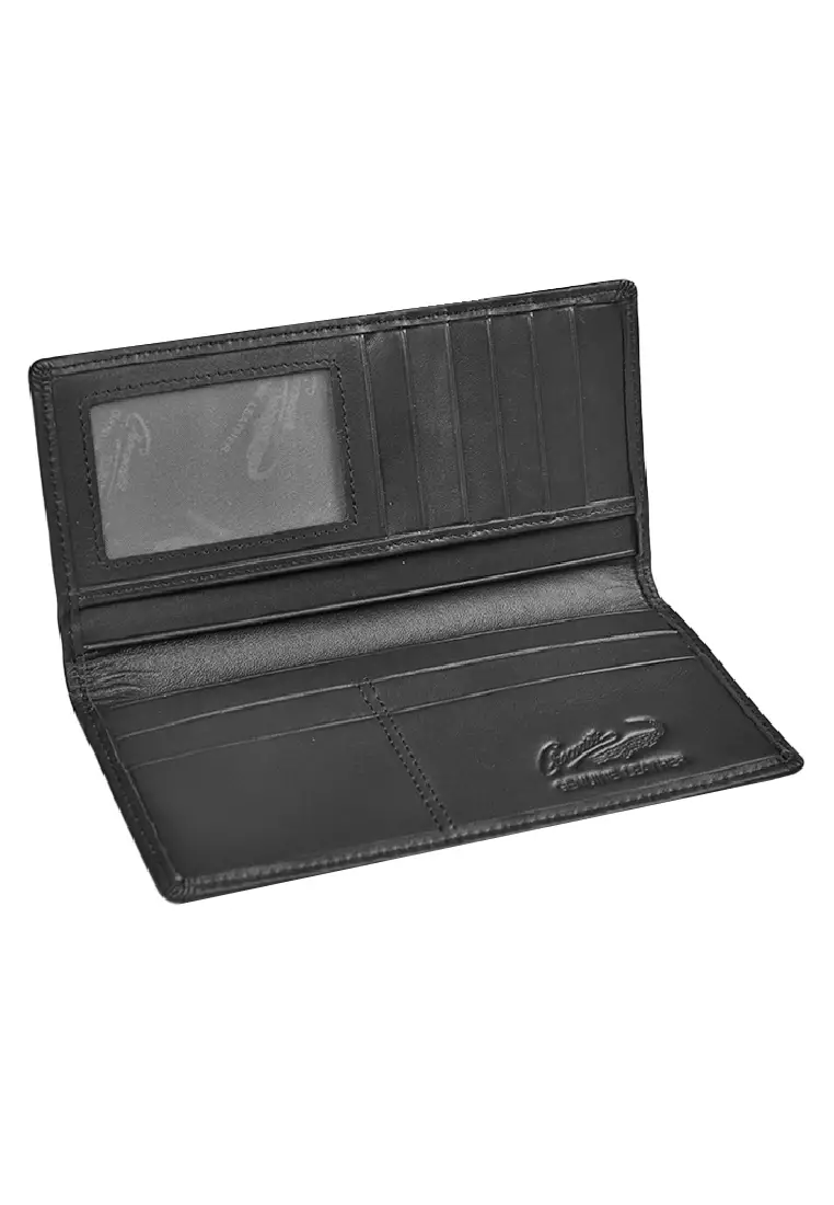 Crocodile 890BY Dompet Bi-fold Wallet Leather Kulit Original - Hitam