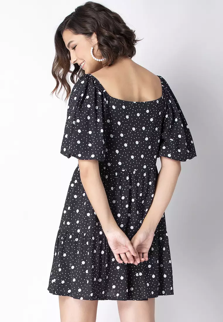 Fqtualipa Dress 202044 Black W Chambray Blue Freequent