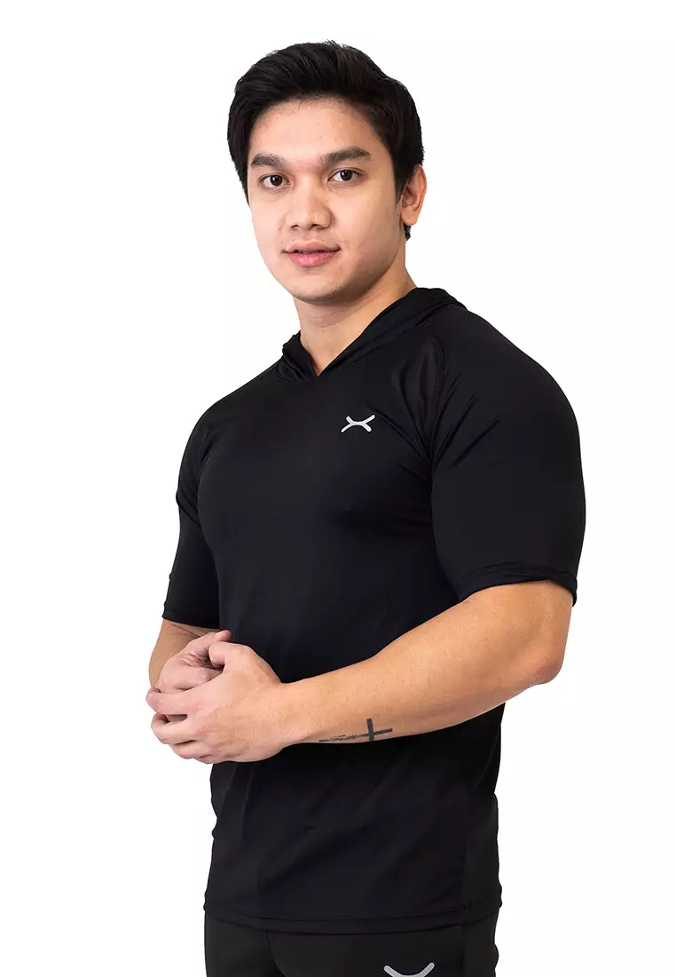 FLEXZONE Sports Hoodie Tees Essential Series Black