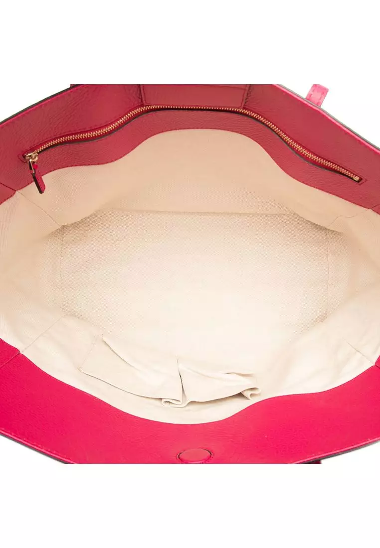 Pre-Loved Gucci Medium Leather Swing Tote