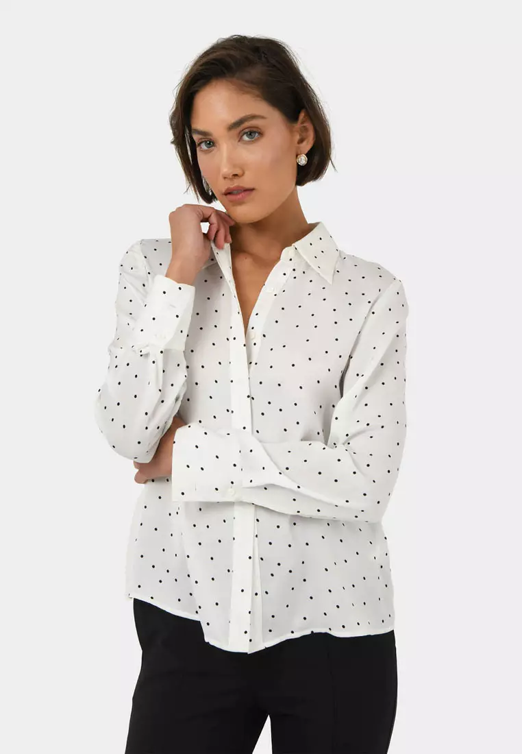 Lesly Polka Dot Blouse