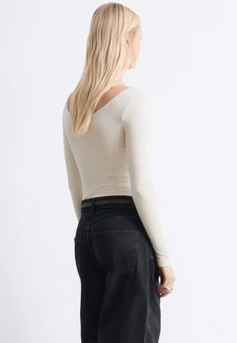 Scoop-Neck Bodysuit