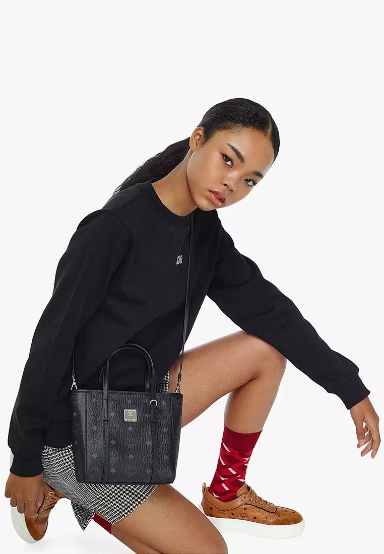 Aren Top-Zip Shopper in Visetos