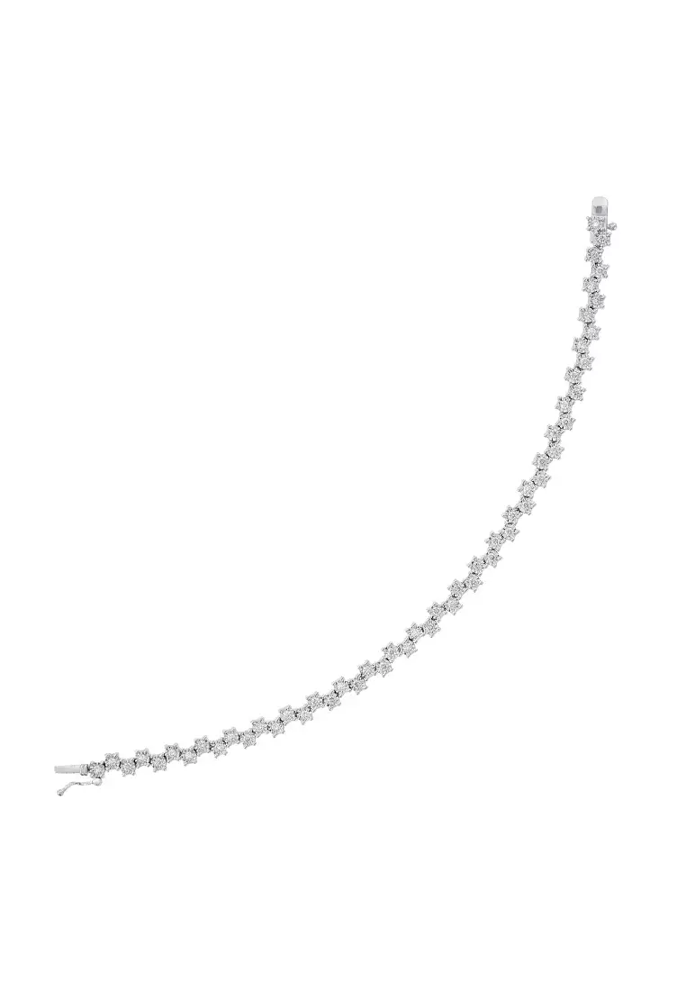 HABIB Diamond Tennis Bracelet in 375/9K White Gold 67794