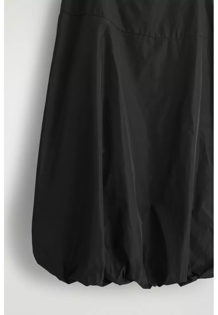 BUBBLE-HEM MINI DRESS