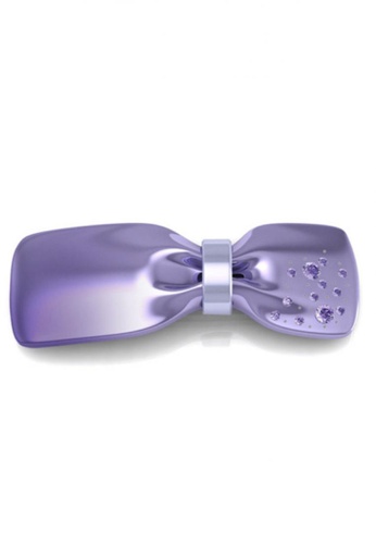 Her Jewellery purple Ribbon Hair Clip (Purple) - Made with premium grade crystals from Austria HE210AC59QXWSG_1