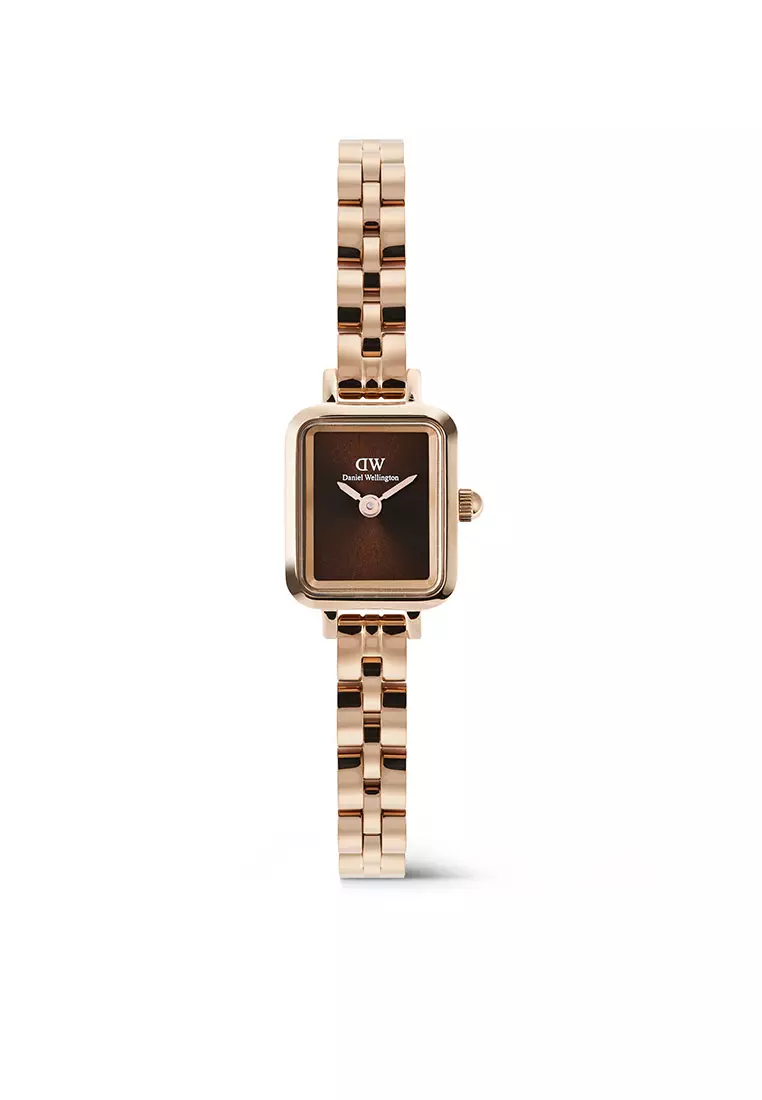 Jual Daniel Wellington Quadro Mini Arch 3-Link Amber Sunray Rose Gold ...