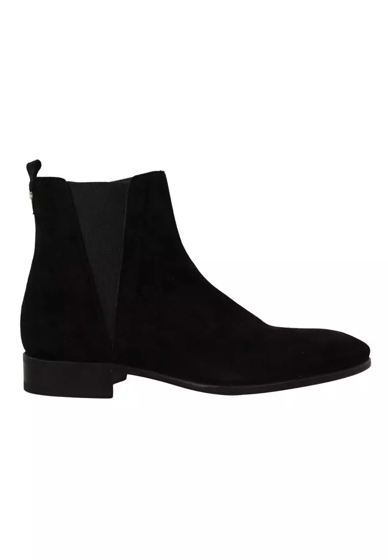 Men's black suede deals ankle boots