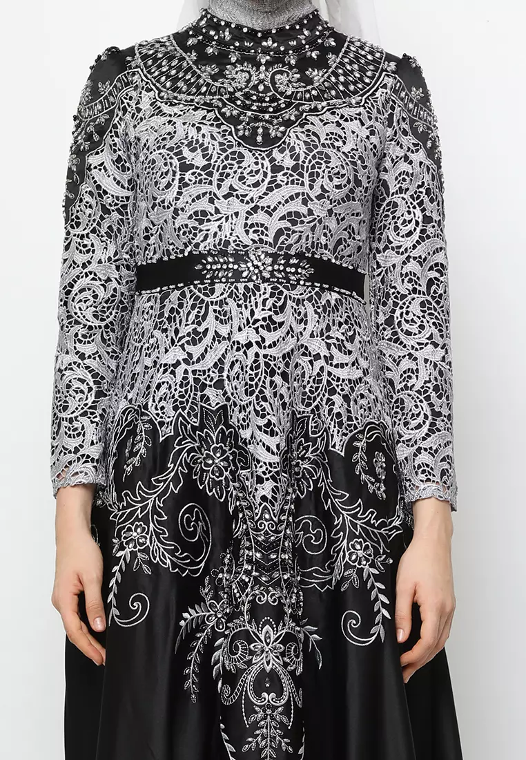 Bibiq Gamis Brokat Satin