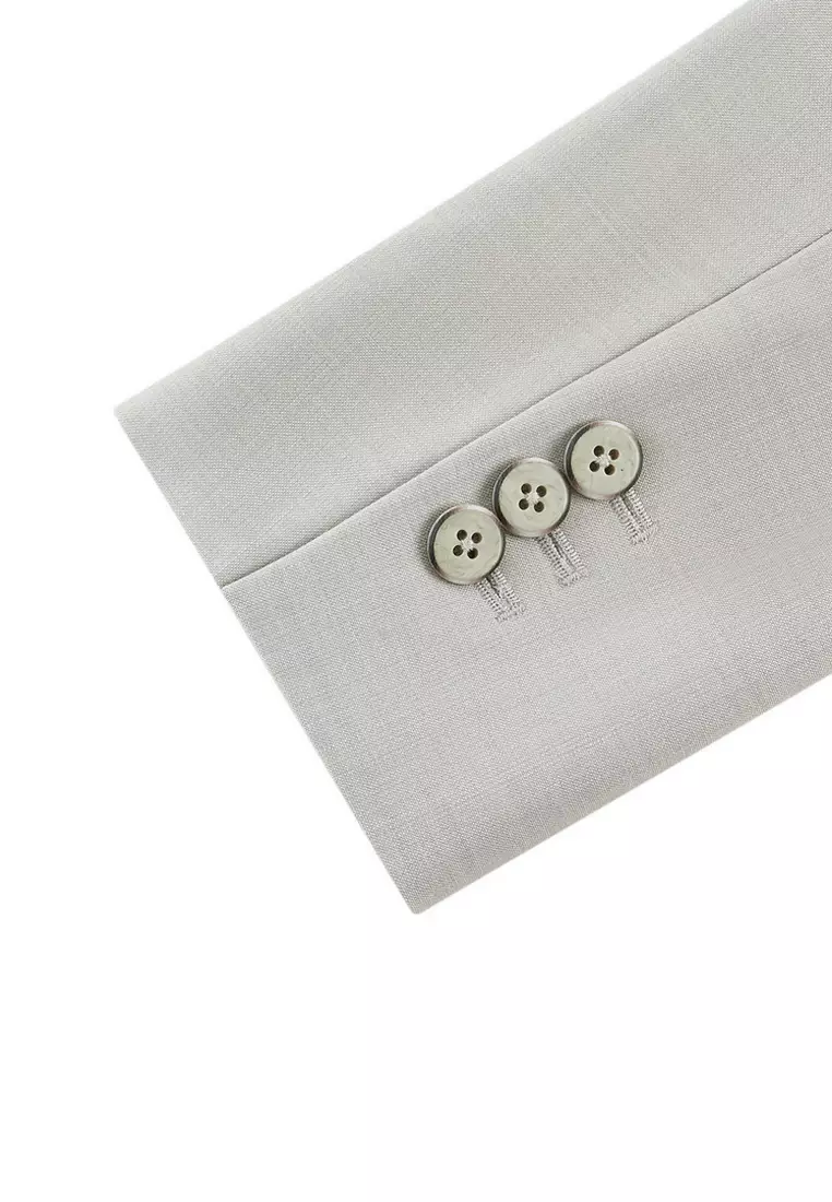 長袖修身西裝外套