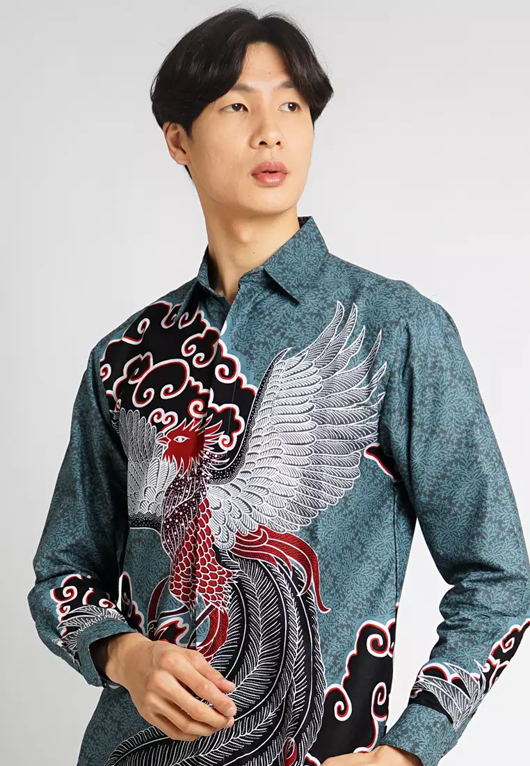 Hadinata Batik Pria Kemeja Panjang Furing Archie Ara