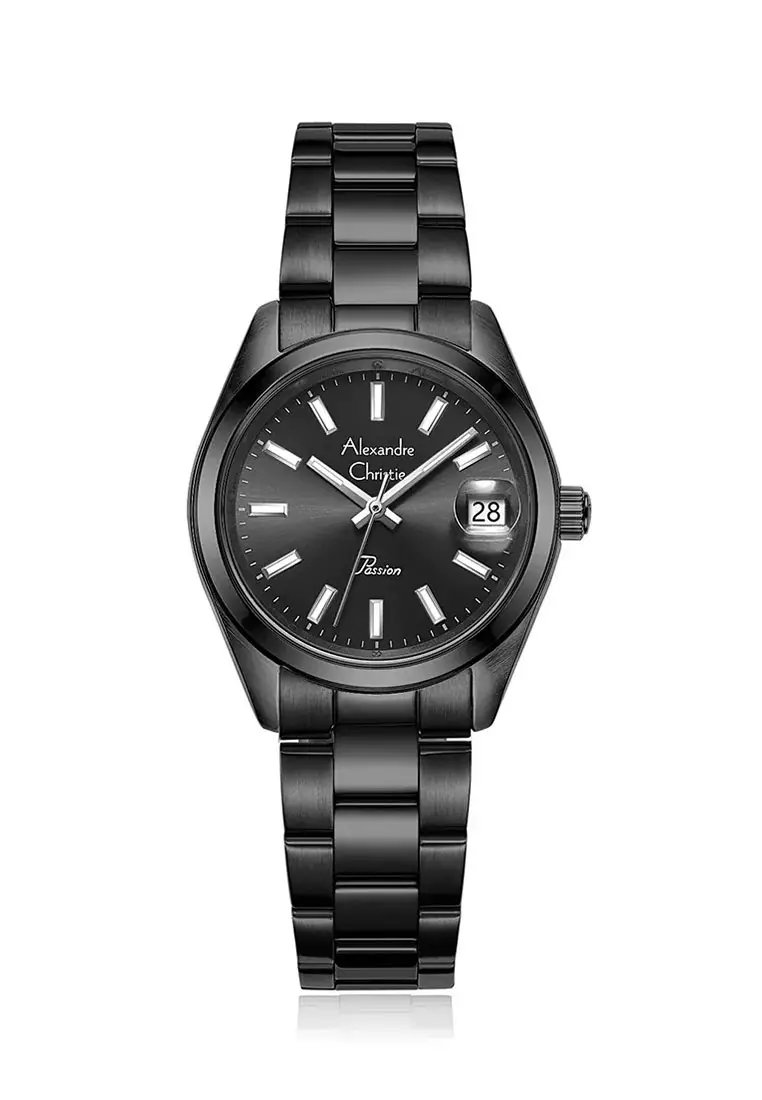Alexandre Christie Jam Tangan Wanita - Black - Stainless Steel - 2B54 LDBIPDG
