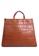 London Rag brown Croco Faux Leather Hand Bag in Brown 708D6AC8E2F966GS_3