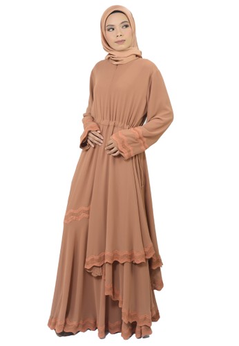 Mediana Dress by RHANI by RHANI (Coklat)