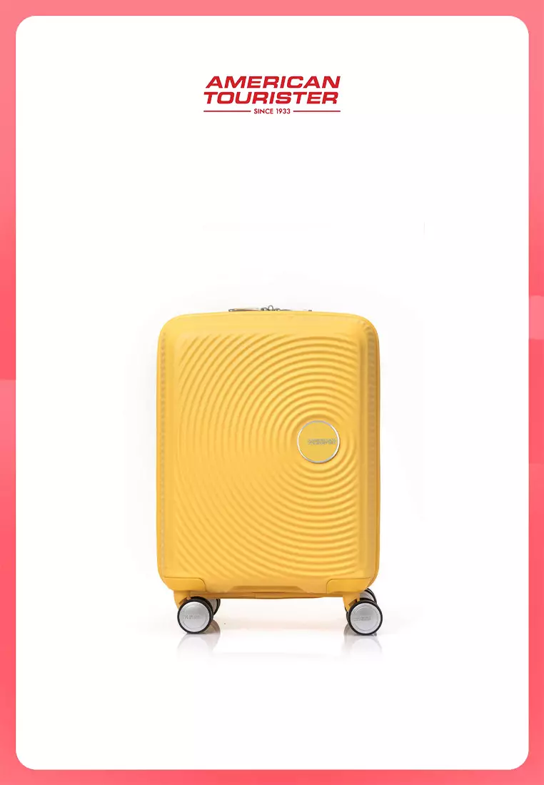 American Tourister Koper Hardcase Little Curio 17 AM - Gold Yellow