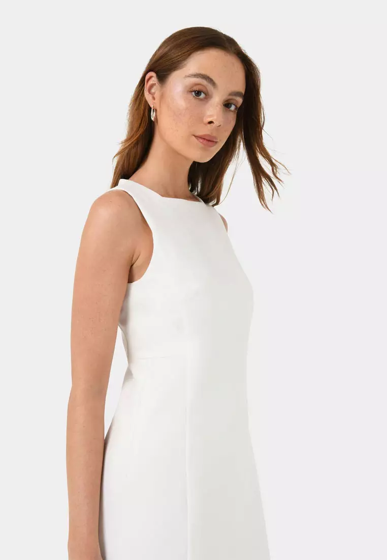 Ava Square Neck Panel Dress