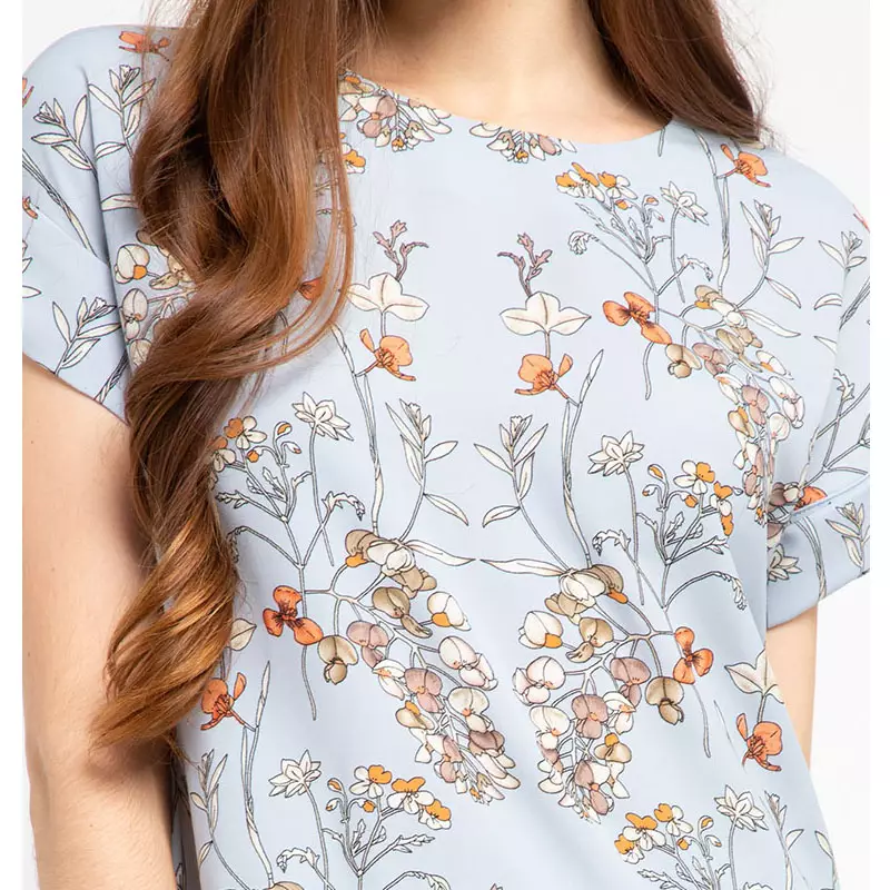 Sophistix Russell Blouse in Blue Print