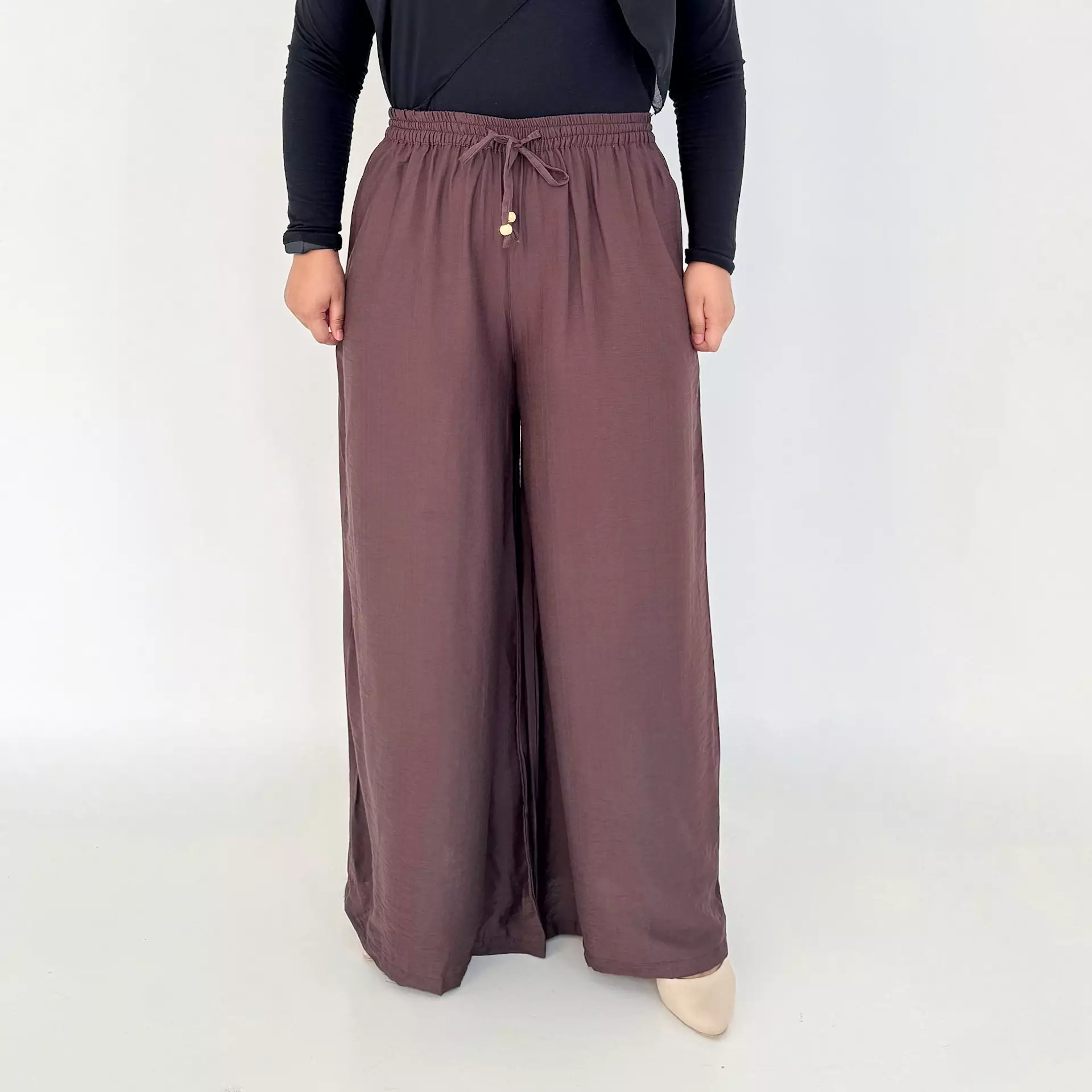 Kulot Kila [BROWN] Celana Panjang Wanita Fit 95 Kg