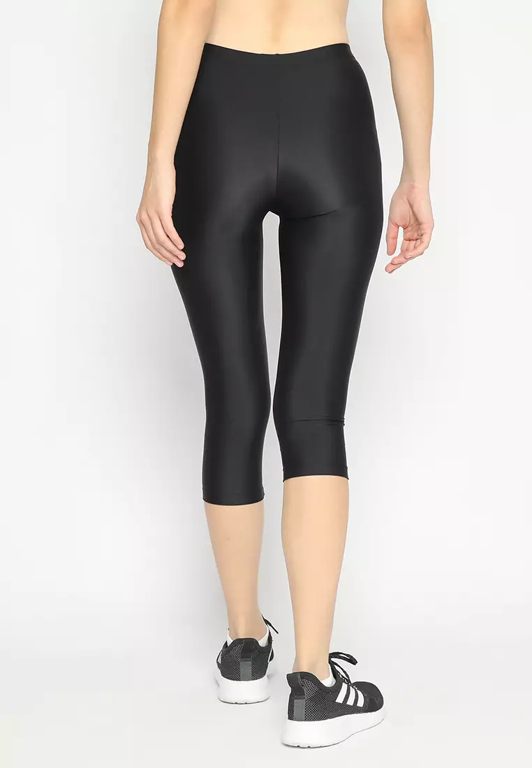 Legging Basic Capris - Legging 7/8 Wanita - Black