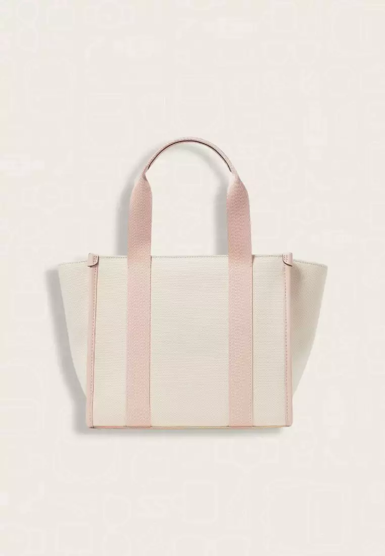 Kate Spade Kip Canvas Small Tote Rose Smoke Multi