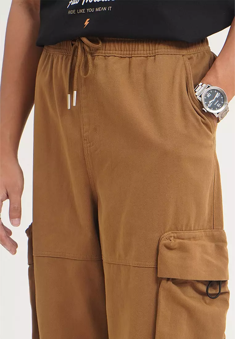 Wide Fit Pull-On Cargo Pants