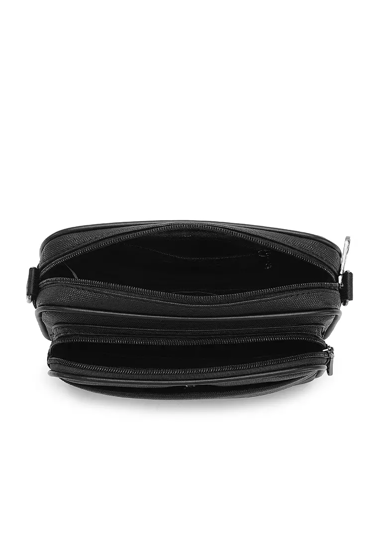 Men's Sling Bag / Crossbody Bag - Black