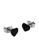 Elfi black Elfi Stainless Steel Heart Shape Black Stud Earrings 6ACD9ACB36F9DEGS_2