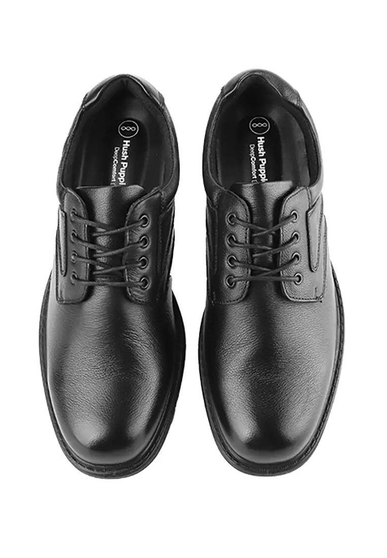 Hush Puppies Men's Shoes Transit Sam Lace Up KH74417 in Black