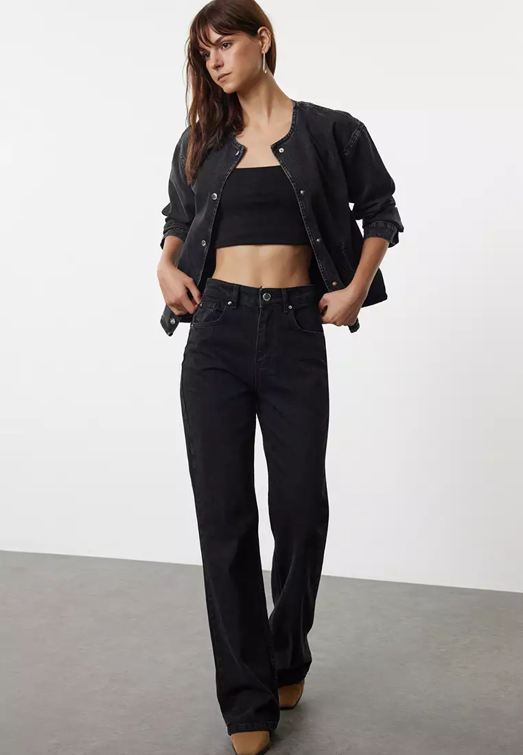 High Waist Wide Leg Jeans