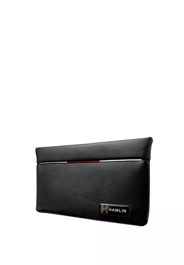 Konomo Tas Genggam Dompet Clutch Bag Pria & Wanita Size Small Handmade Material Leather Kulit ORIGINAL - Black