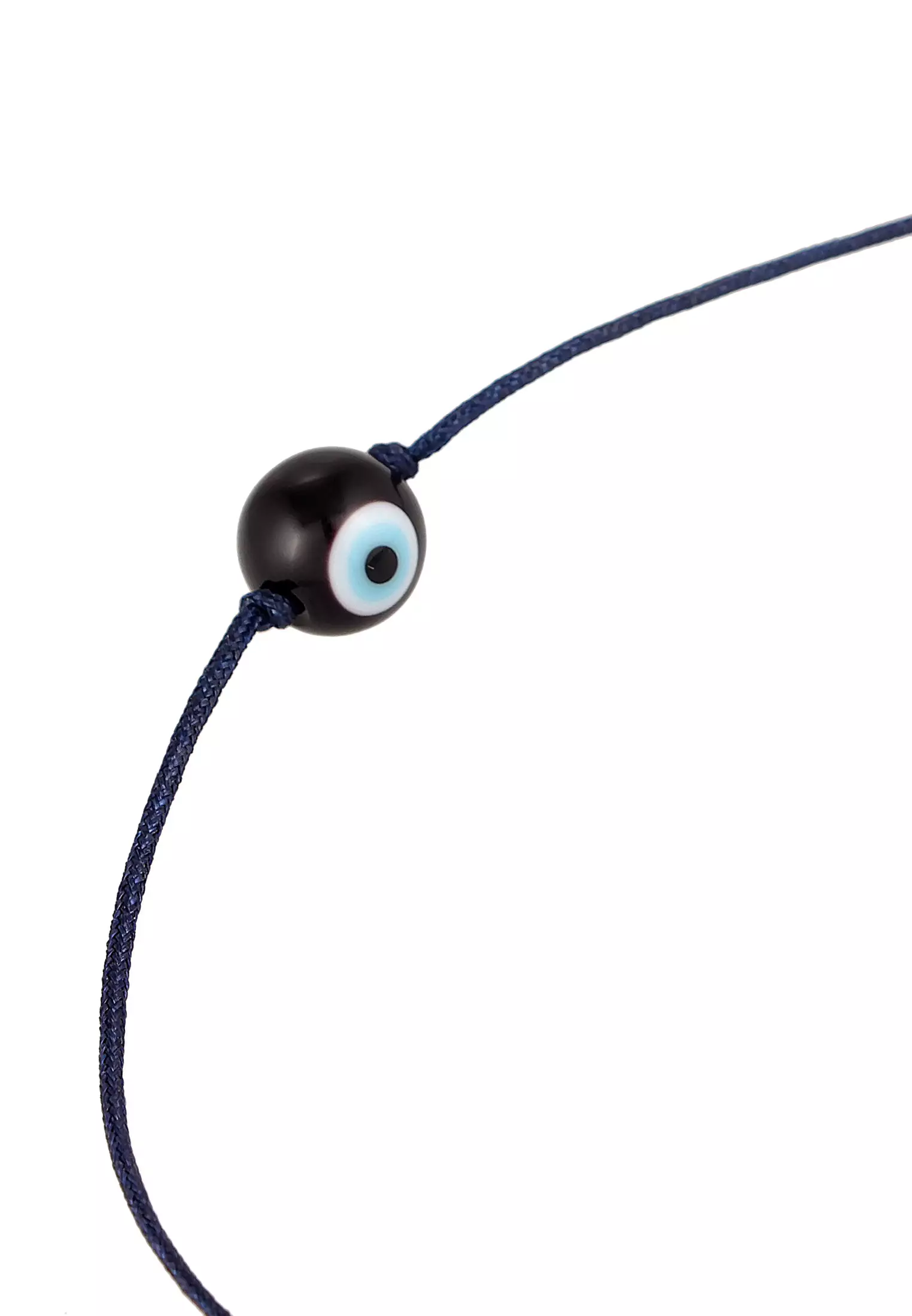 Men’s Evil Eye Bead Bracelet – Blue Cord