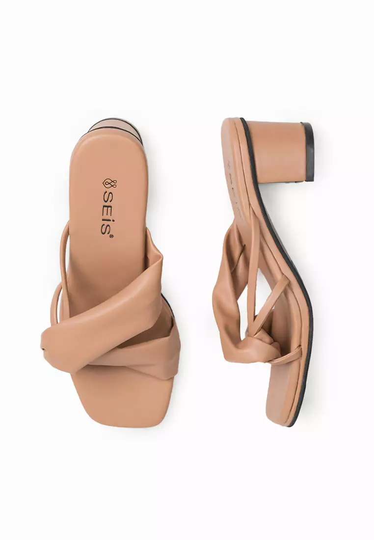 Seis Elora Sandal Heels Wanita 5 Cm-MOCCA