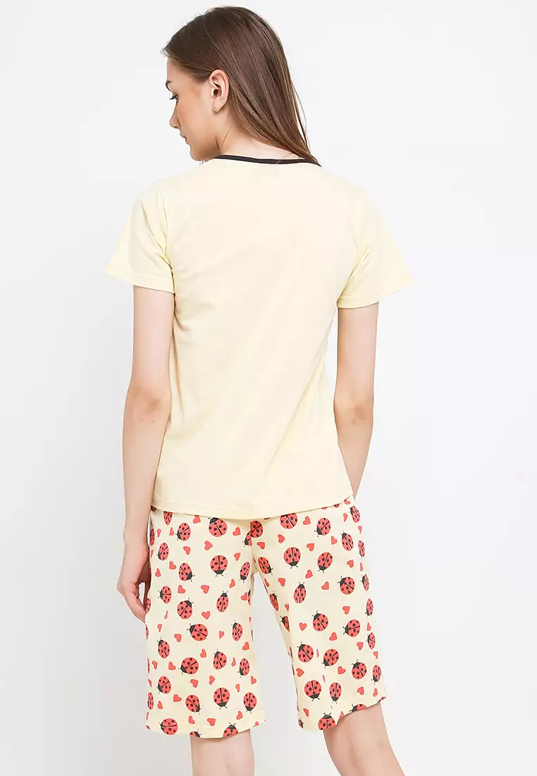 Pyjama Pijama Short Sleeve Short Pants Sleepwear