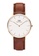 Daniel Wellington gold Classic St Mawes White Dial 36mm Men's Stainless Steel Watch with Leather Strap - Rose Gold - Unisex watch - DW watch for women and men - DW OFFICIAL 32FA6AC7FE511CGS_1