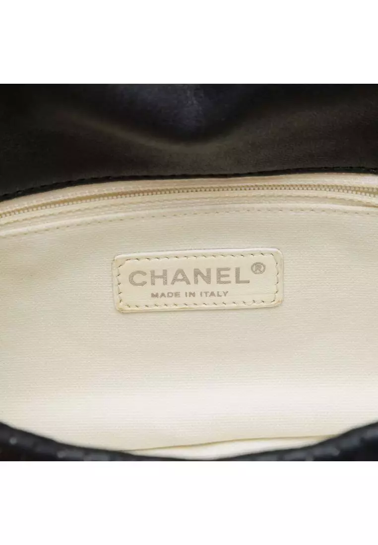 Pre-Loved Chanel Perforated Lambskin Baseball Spirit Flap