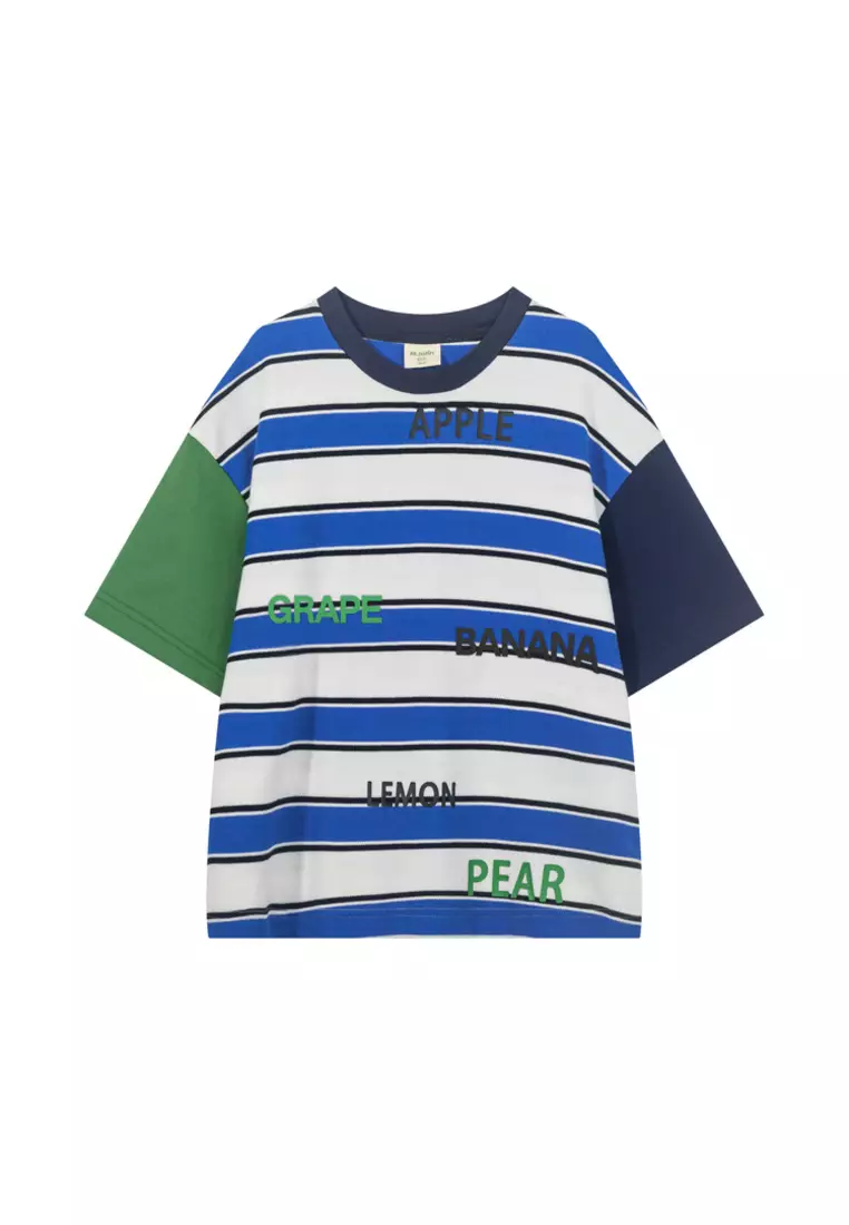 Multi-Color Rugby Short Sleeve T-Shirt