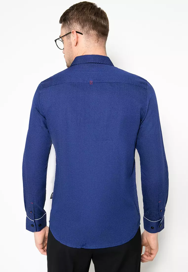 Johnwin - Kemeja Casual Lengan Panjang - Hitam - ASH.670.K871.709.CLS