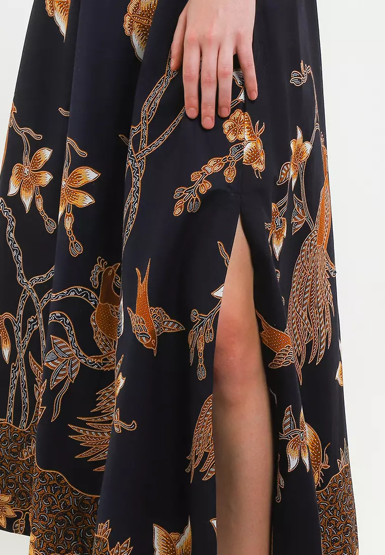 Elastic-waisted Long Skirt Alaia+Lining Tricot(TT)