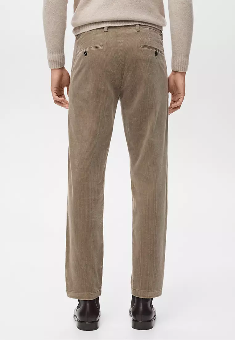 Corduroy Slim-Fit Trousers