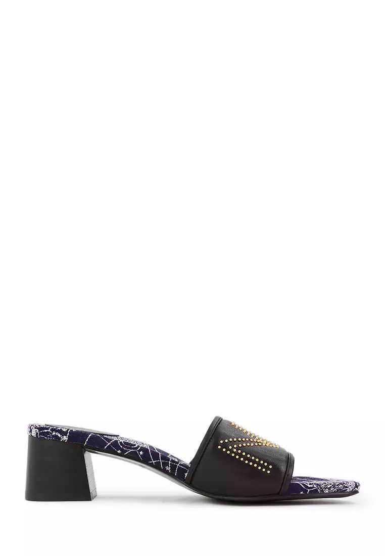 Discount on BONIA  shoes - SKU: Black Monde Heeled Sandals
