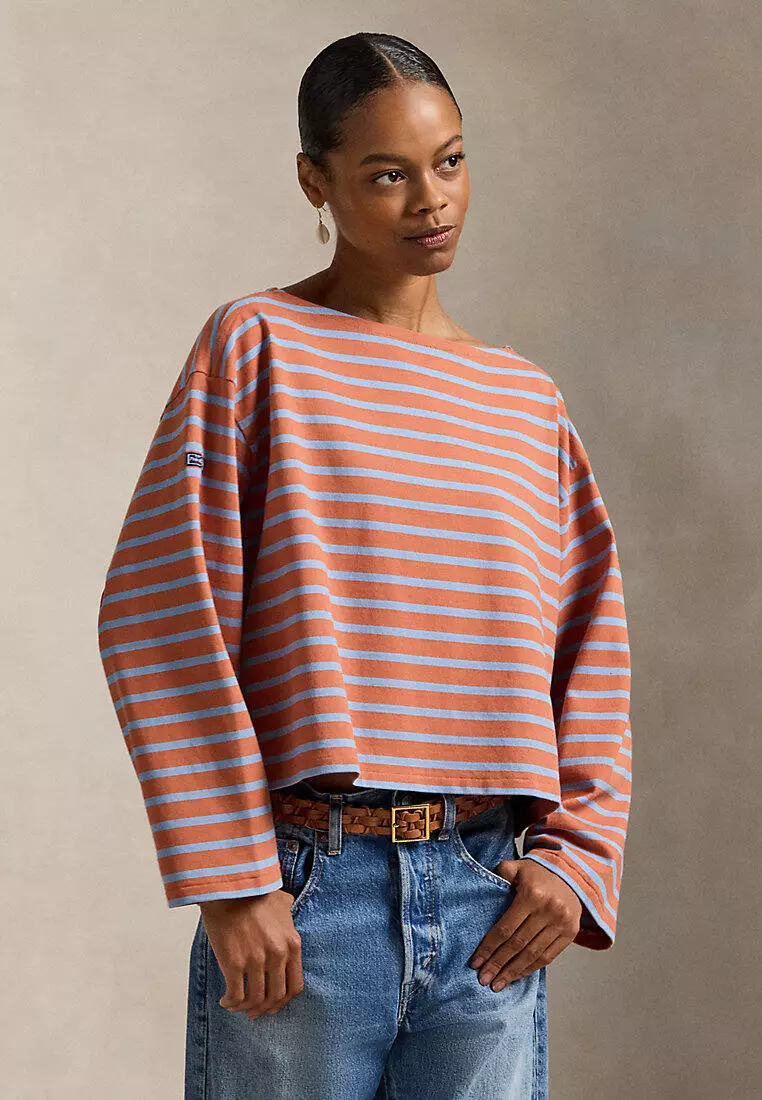 Striped Boatneck Mariner Tee