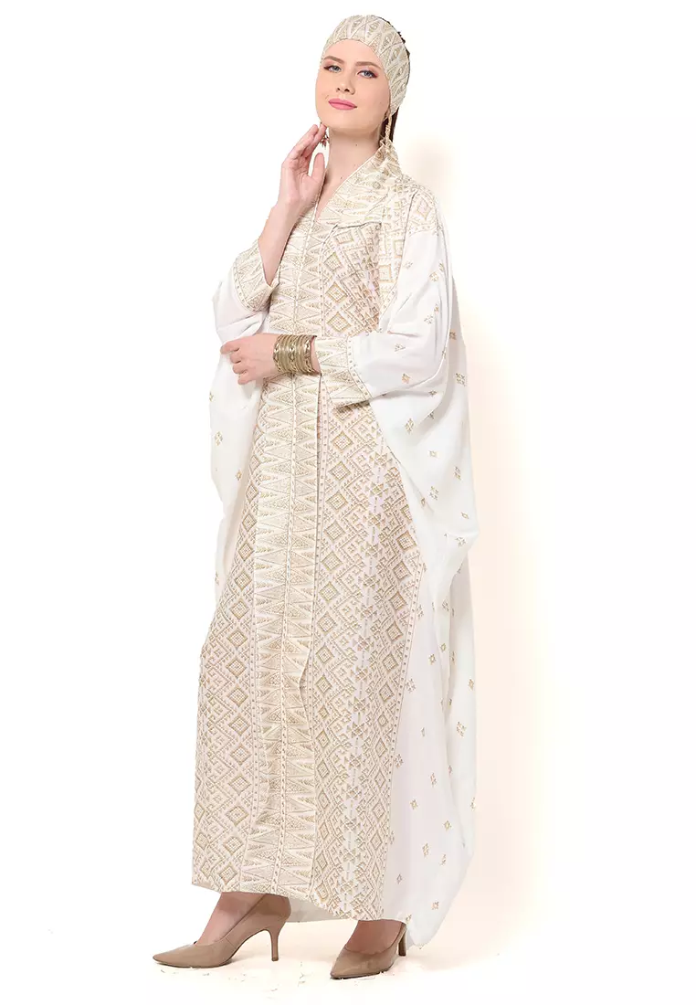 Kanzi Exclusive Long Sleeve Songket Kaftan