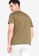 ZALORA BASICS green Drop Sleeve Contrast Stitch T-shirt CDC23AA42B0EC0GS_2