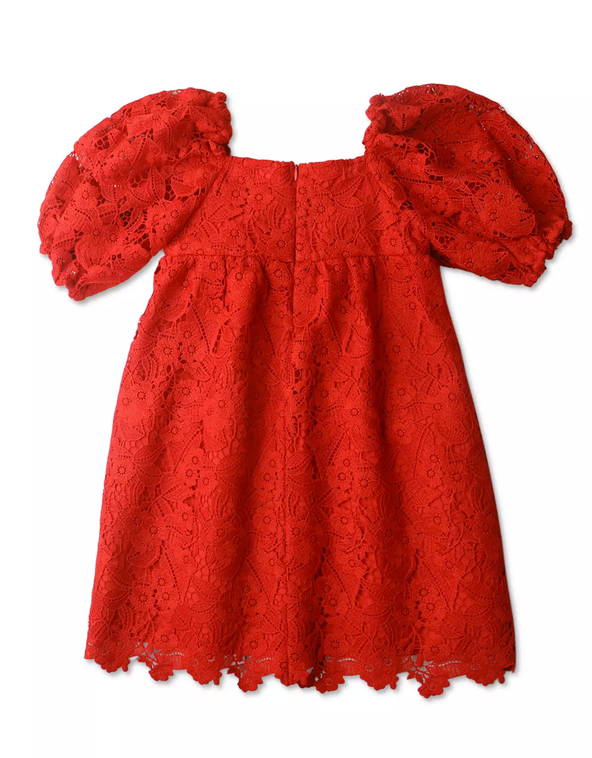 Gingersnaps Crimson Charm Lace Dress - Dress Anak Perempuan (Merah)