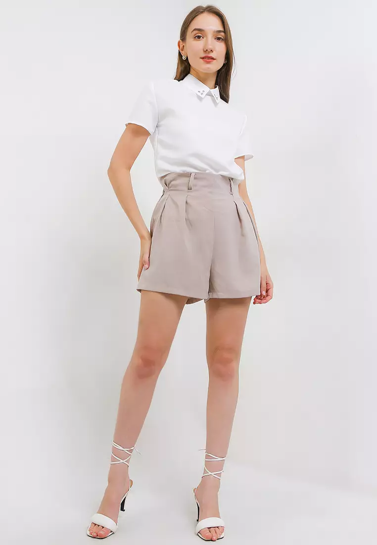 Victoria Collar Shirt with Crystal